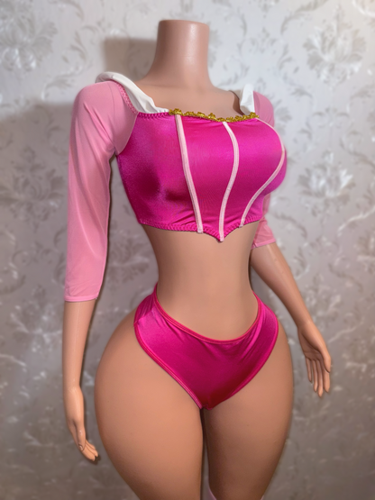 Sleeping Beauty Sexy Cosplay 4 Piece Set