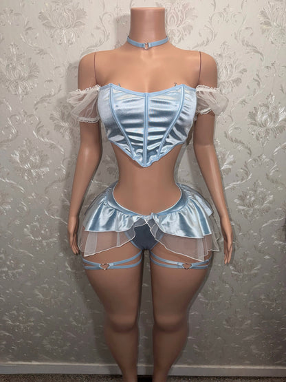 Glass Slipper Princess Costume 5 Piece Set