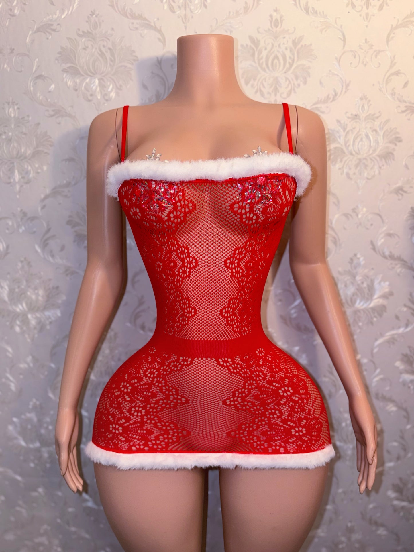 Slay Bella 3 Piece Dress and Thigh High Stockings Set Fits XS-L