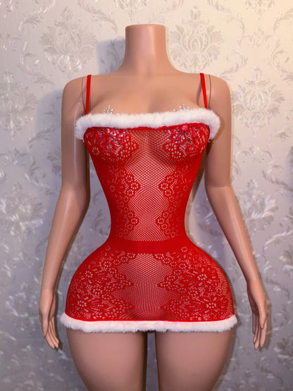 Slay Bella 3 Piece Dress and Thigh High Stockings Set Fits XS-L