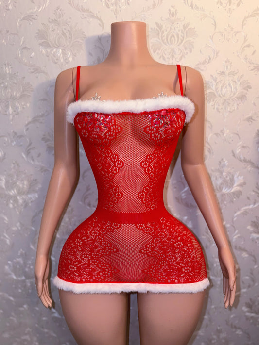 Slay Bella 3 Piece Dress and Thigh High Stockings Set Fits XS-L