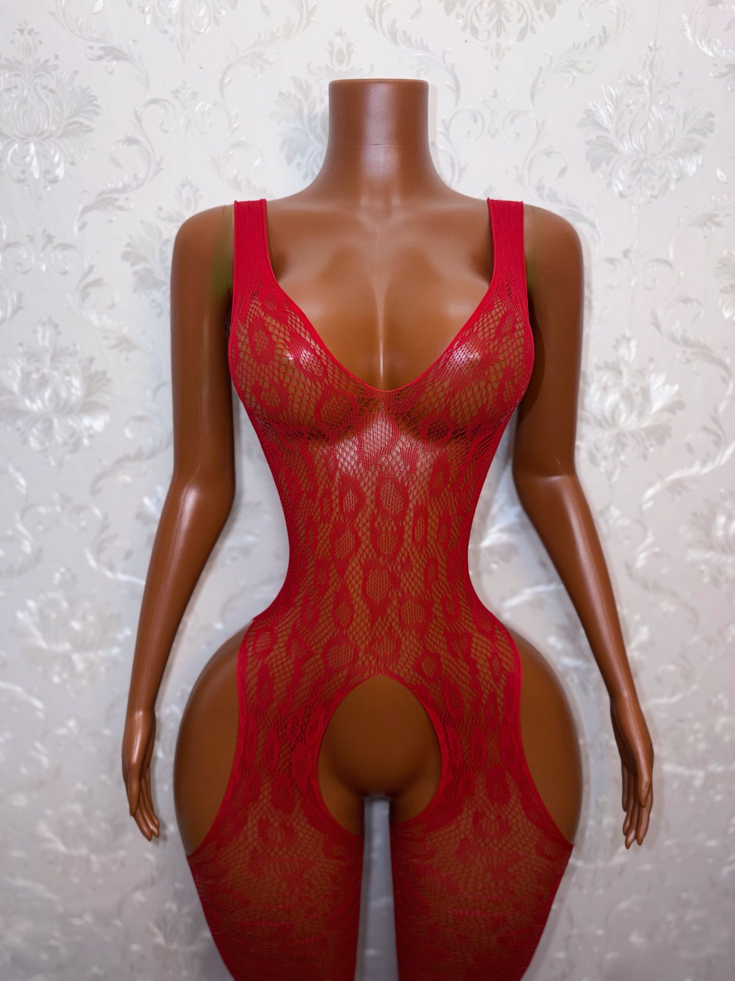 Kinky Dancer Crotchless Fishnet Bodystocking Fits XS-L