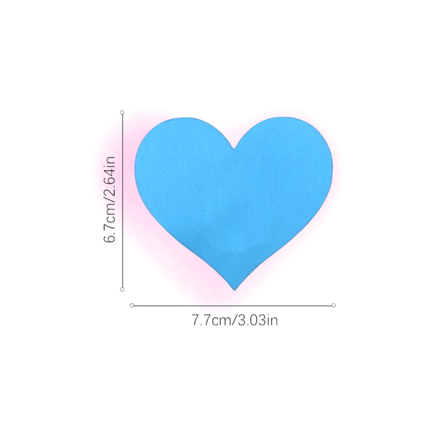 Heart Pasties - Solid Colors 1 Pair