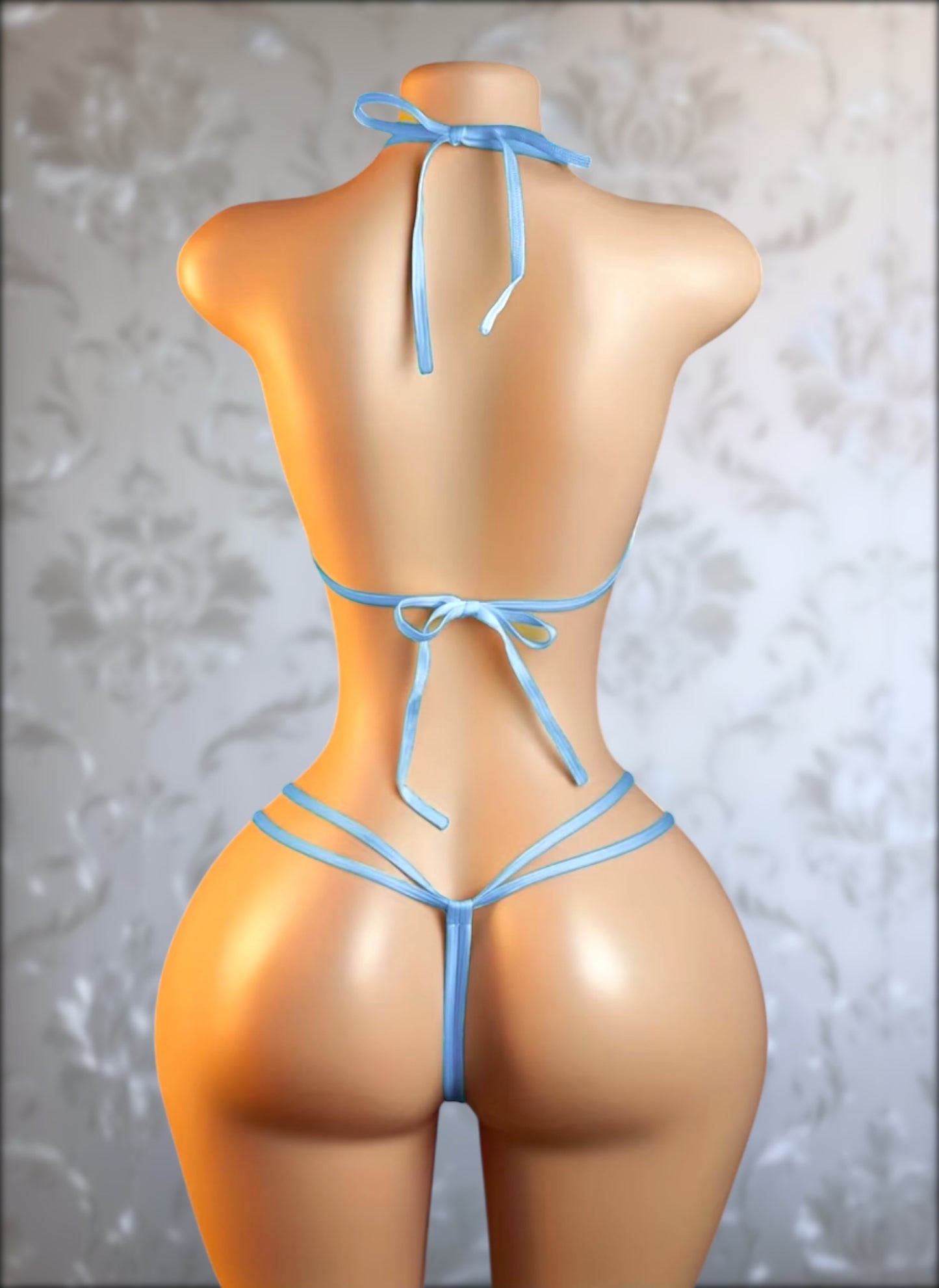 Heaven Sent Baby Blue Lace Bodysuit