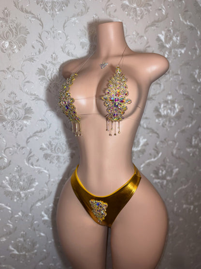 High Priestess Gold Crystal Birthday Set