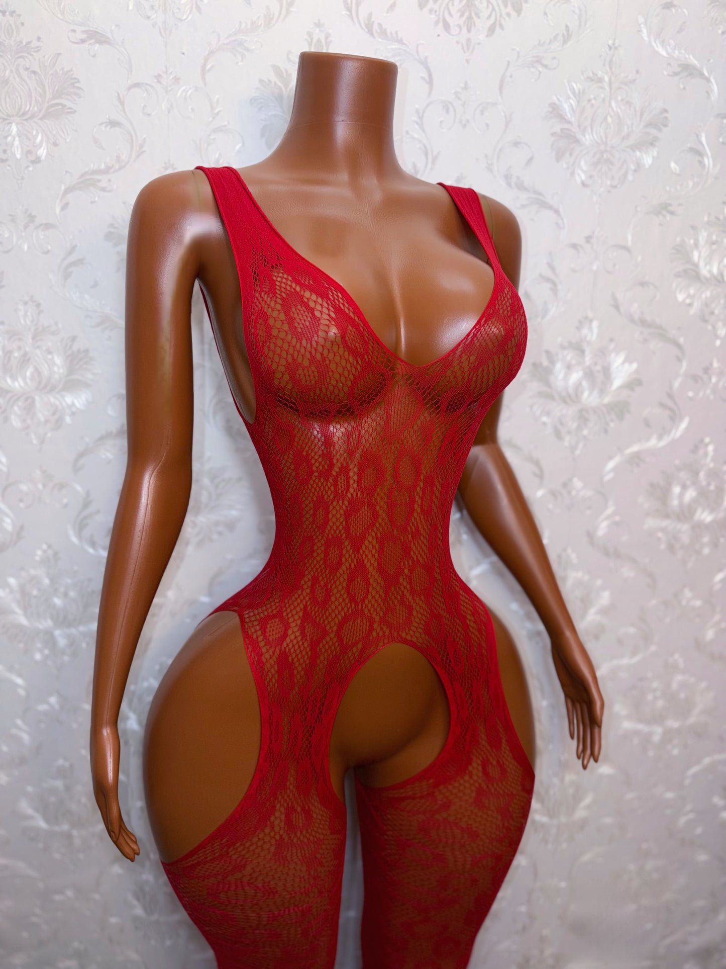 Kinky Dancer Crotchless Fishnet Bodystocking Fits XS-L