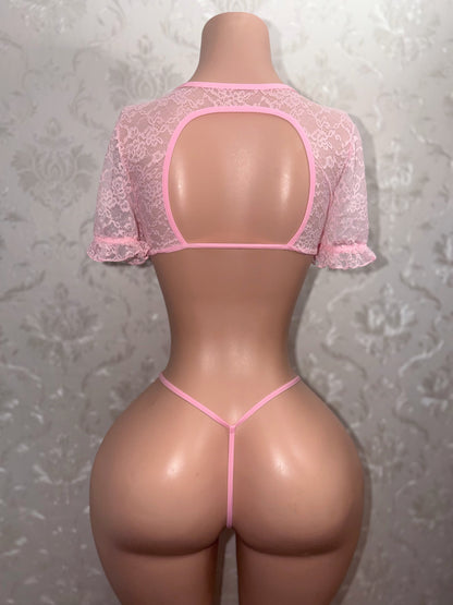 Delina Floral Lace 3 Piece Skirt Set