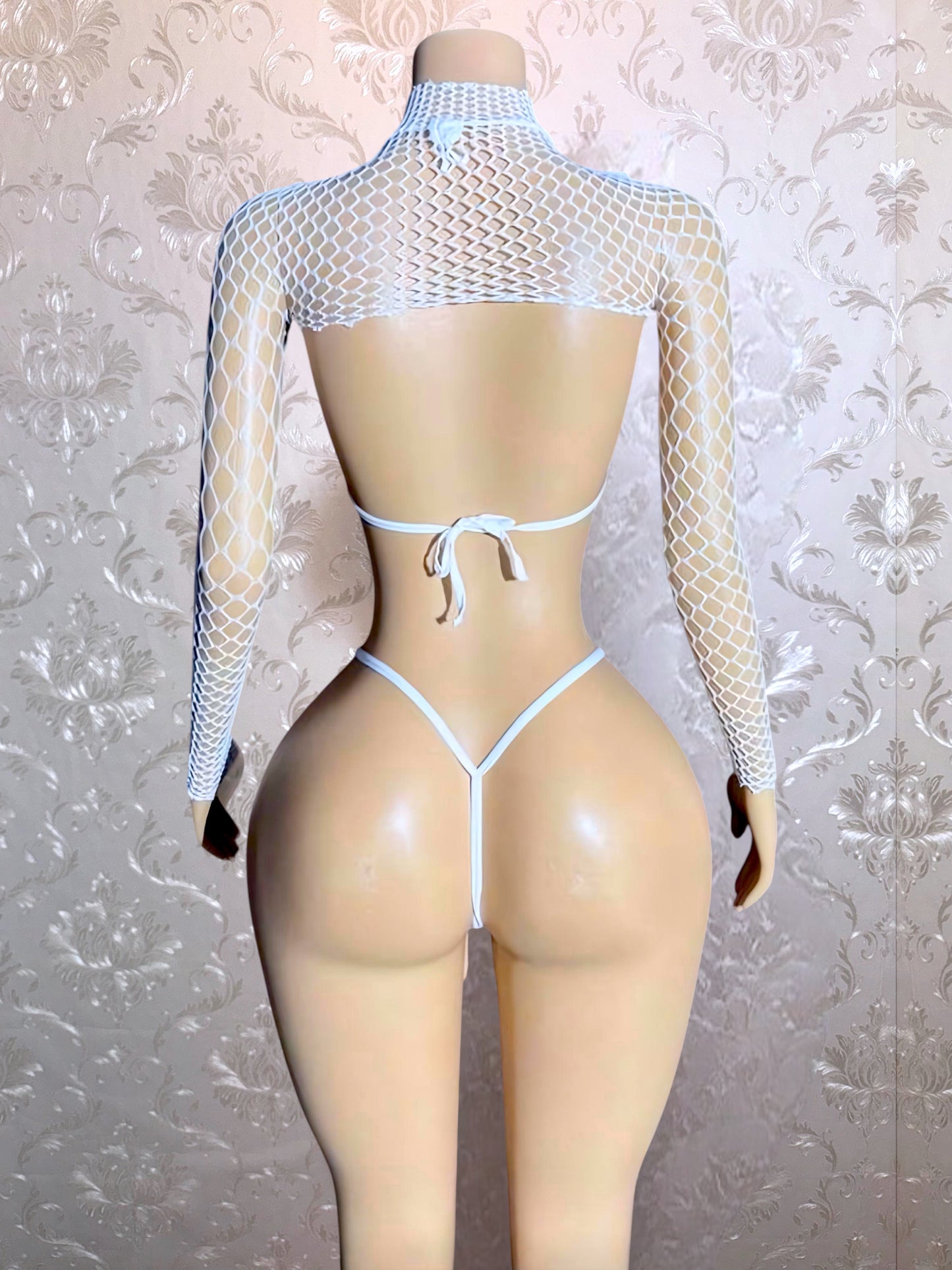 Meshkini 3 Piece Set with Long Sleeve Shawl Fits XS-L