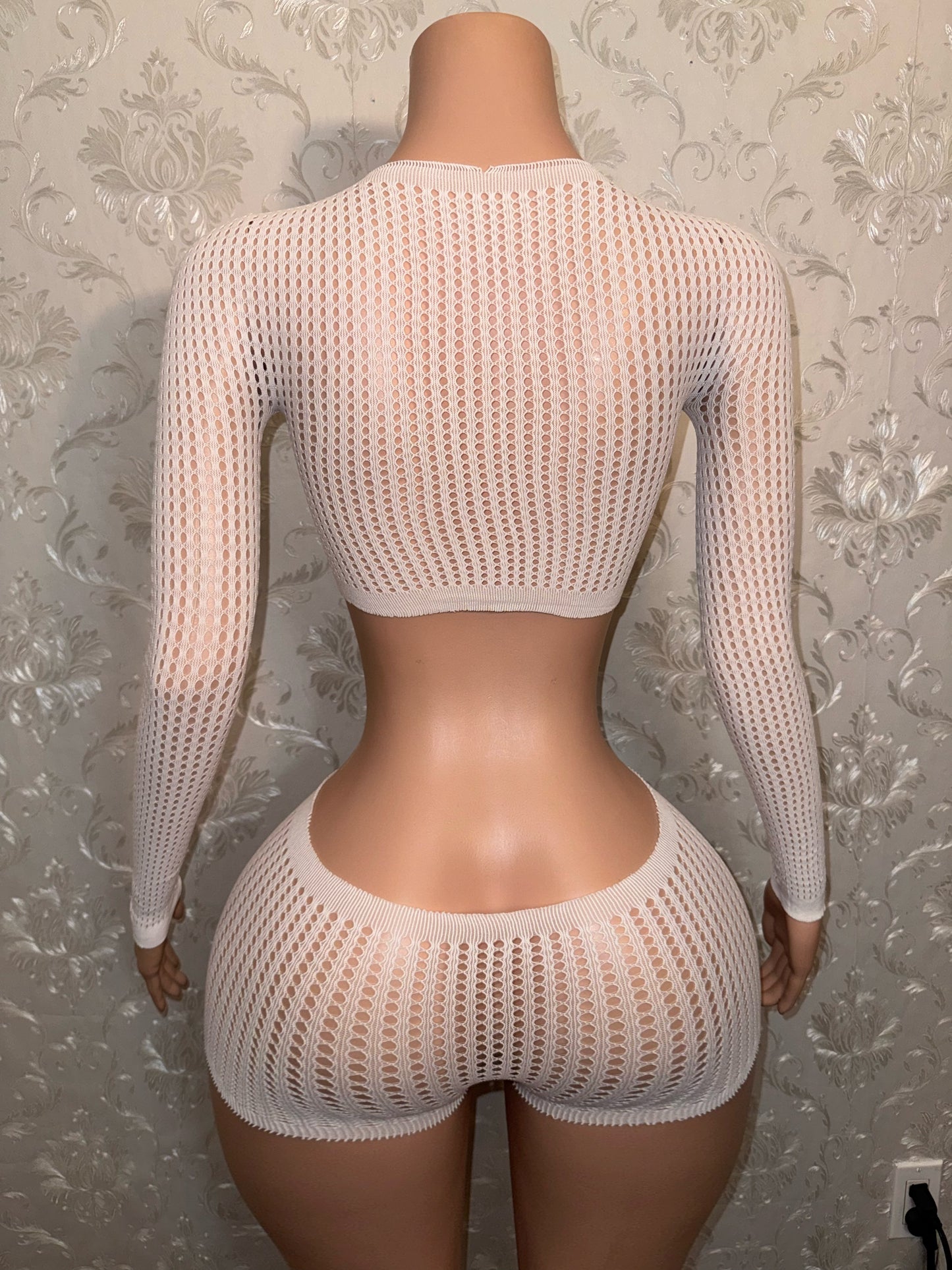 Caleesi — Fishnet Shorts Set Fits XS-L