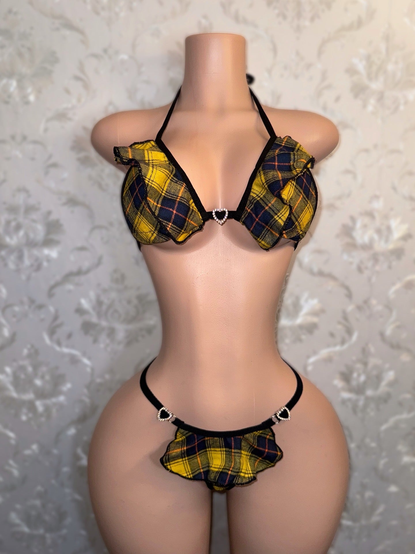 Clueless School Girl Plaid Bikini