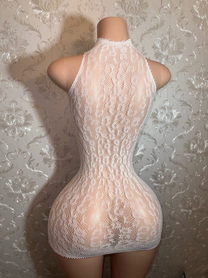 Royalty Cheetah Fishnet Plain or Stoned Dress Fits XS-L Romper Fits XS-M
