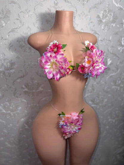 Eden Hyper-Realistic 3D Floral Bikini [Custom 1 of A Kind Remakes Only]