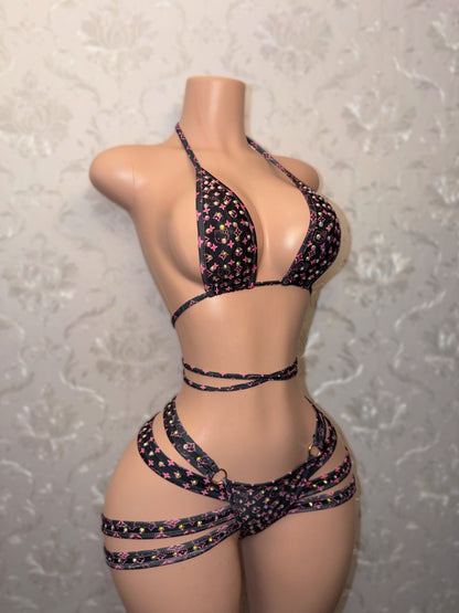 HK x Georgia Peach Shorts Set Fits S-M