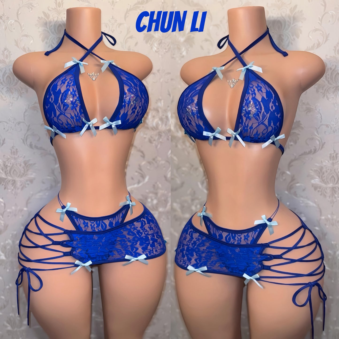 Floral Lace Skirt Set Collection Fits XS-L