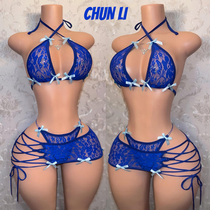 Floral Lace Skirt Set Collection Fits XS-L