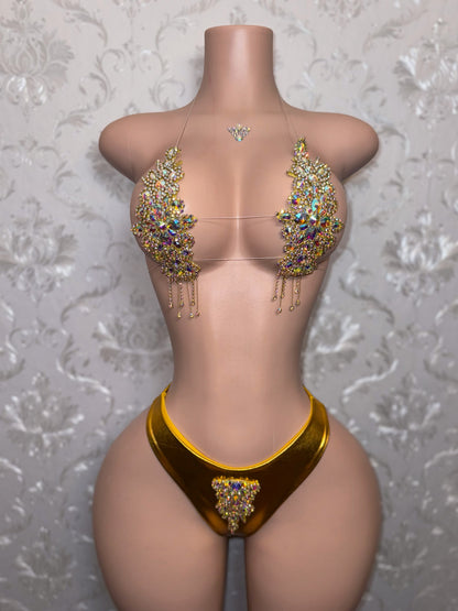 High Priestess Gold Crystal Birthday Set