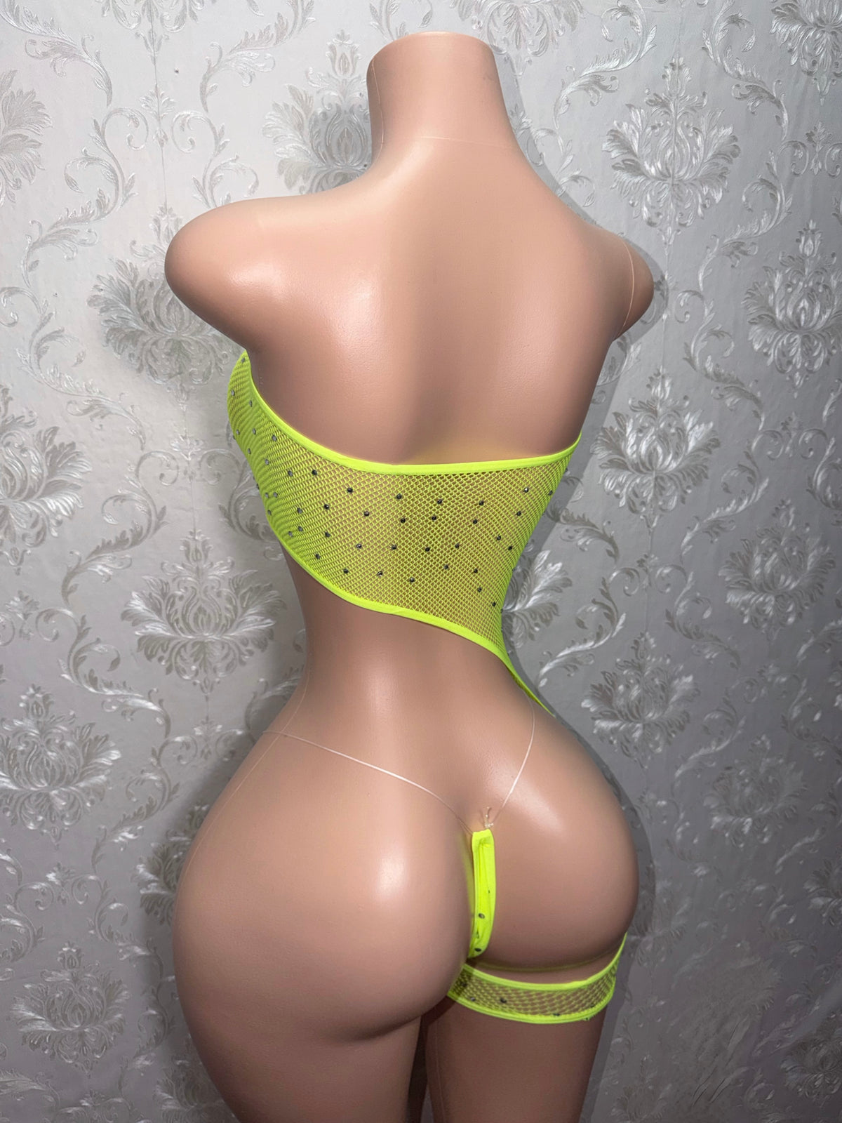 Boss Chick Mesh 2 Piece Romper Set Fits XS-L