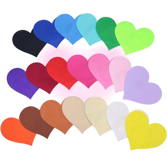 Heart Pasties - Solid Colors 1 Pair