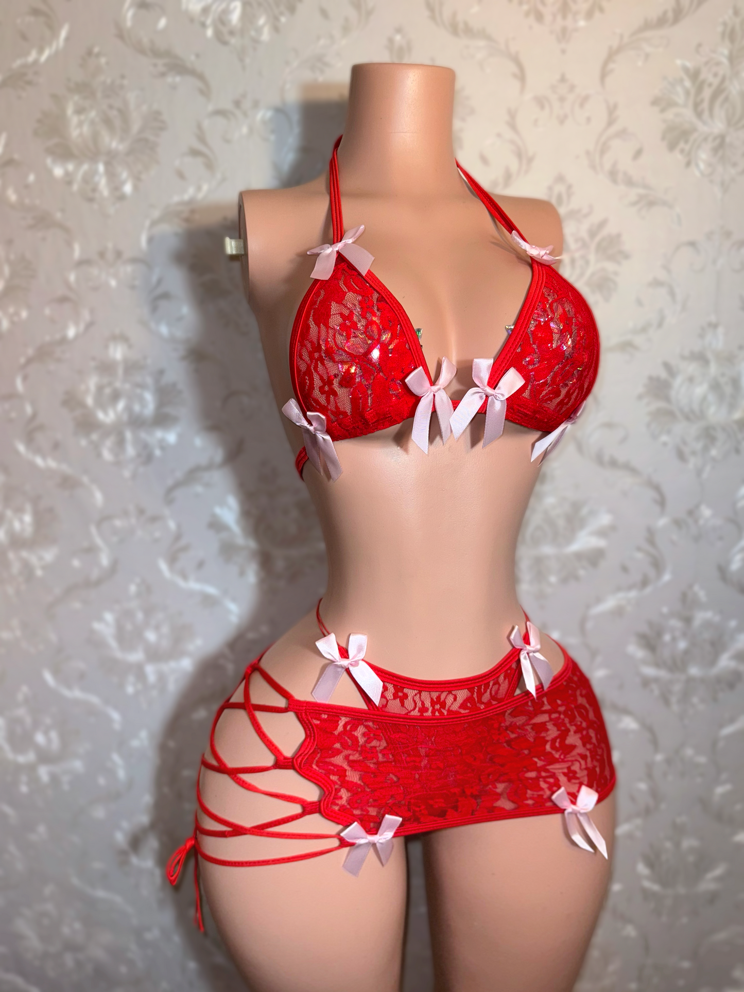 Floral Lace Skirt Set Collection Fits XS-L