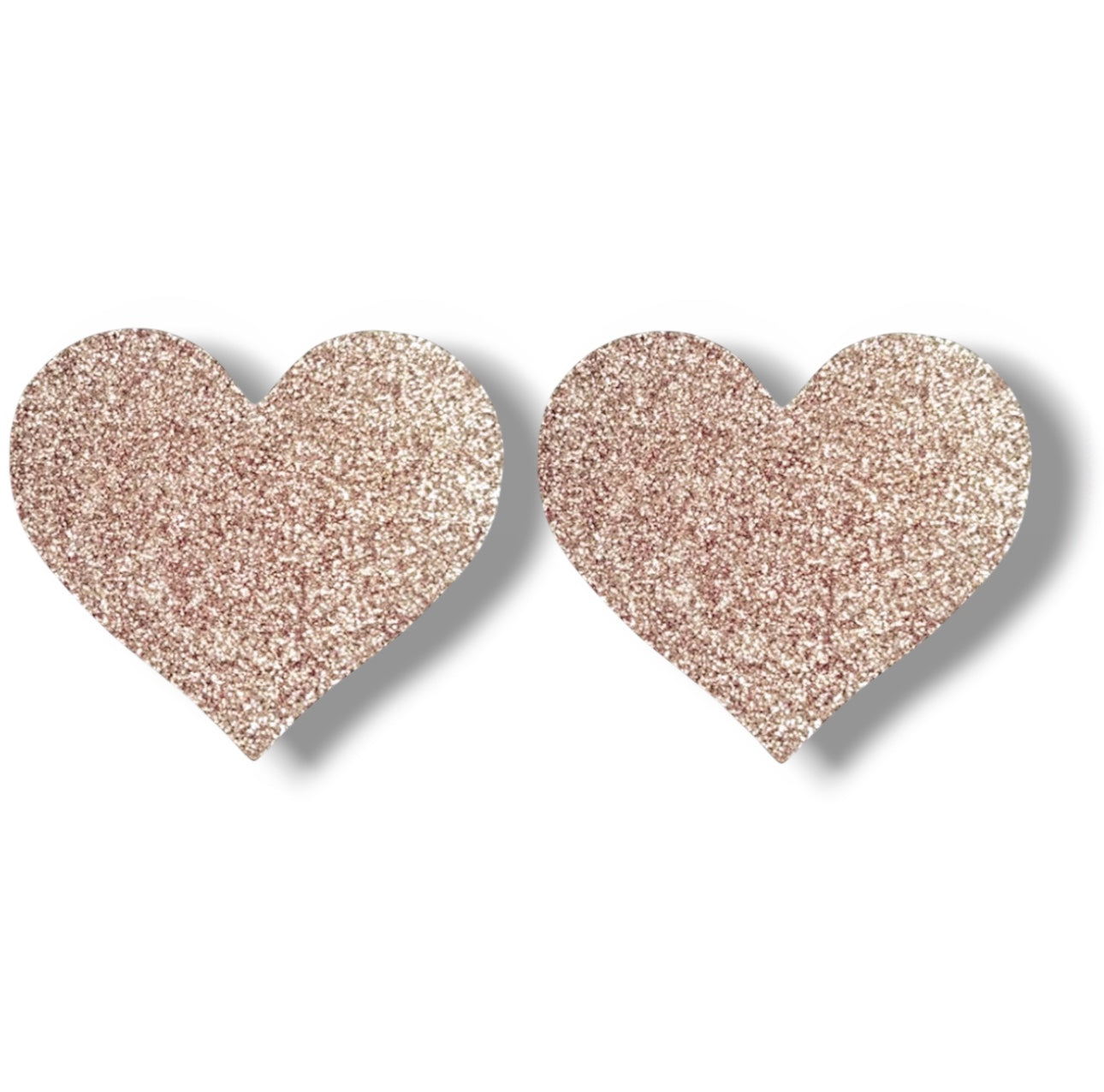 Glitter Pasties Rose Gold Heart