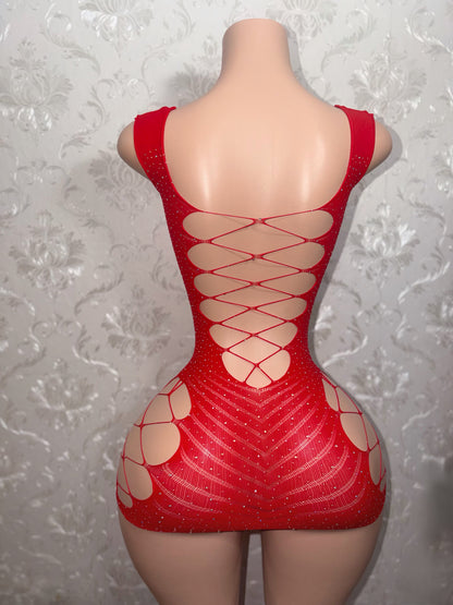Miami Nightz Bedazzled Dress Fits All Sizes