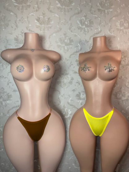 Corded Thong Optional Rhinestones 1 Piece Single One Size XS-XL