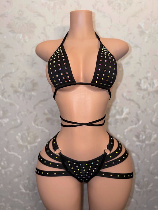 Georgia Peach Booty Cage Shorts Set Fits S-L