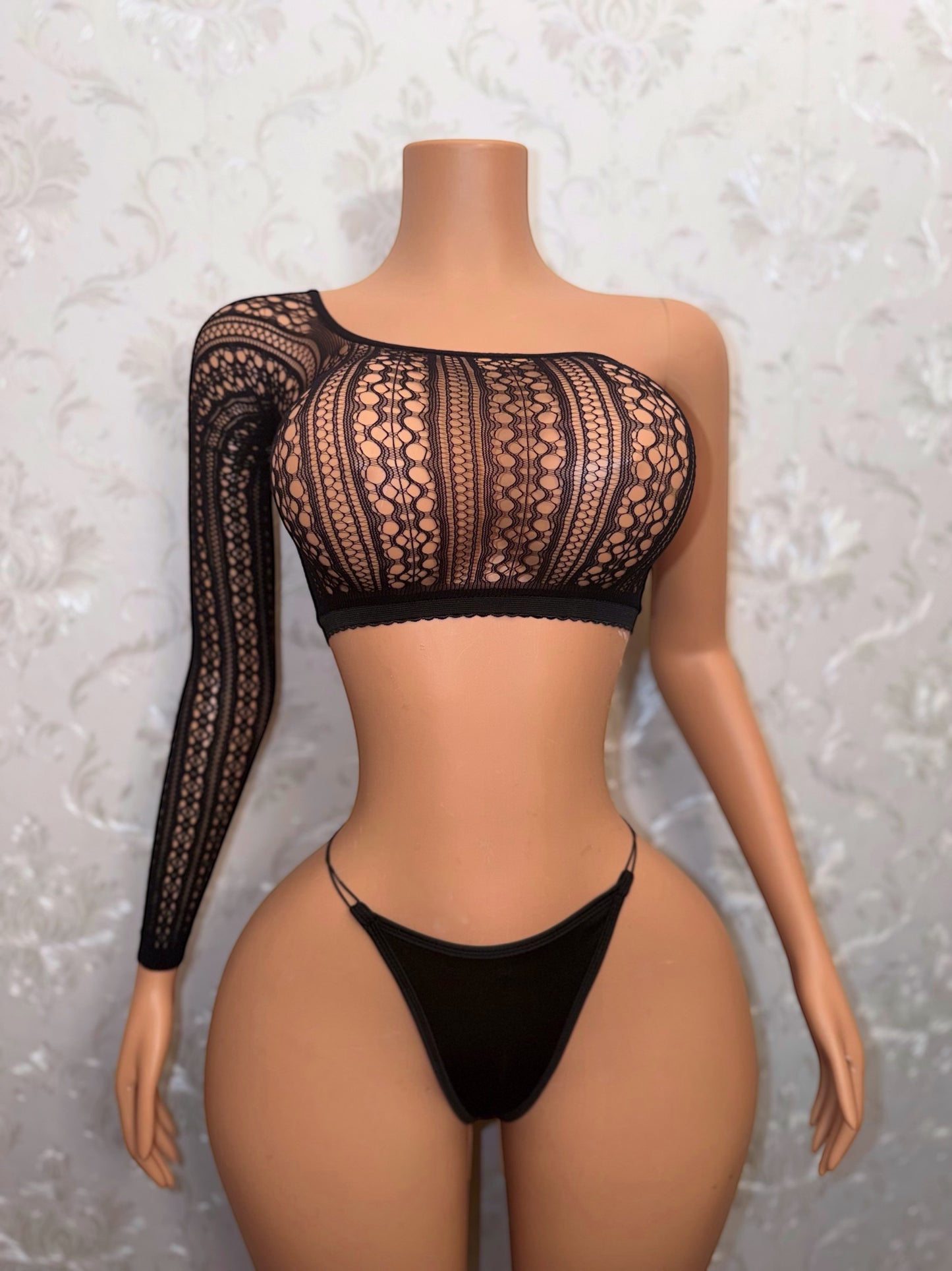 Mandala 3 Piece Fishnet Skirt Set Fits XS-L