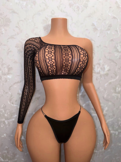 Mandala 3 Piece Fishnet Skirt Set Fits XS-L