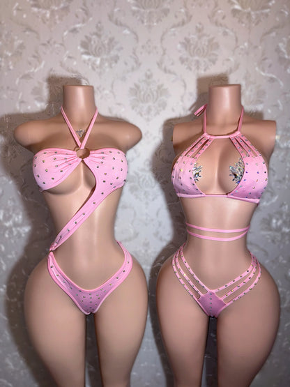 Karina — Rhinestone 2 Piece Fits XS-M