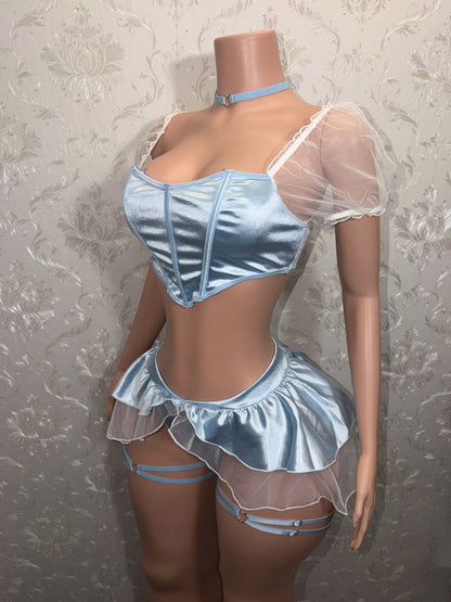 Glass Slipper Princess Costume 5 Piece Set