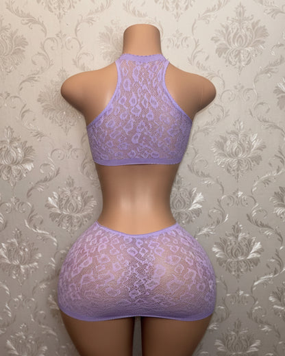 Syn 2 Piece Fishnet Skirt Set Fits XS-L