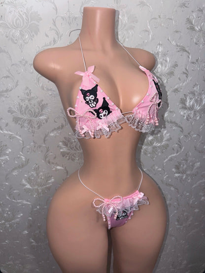 Kawaii Kouture Custom Ruffle Trim Bikini