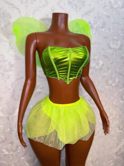 Tink Fairy Costume 4 Piece Set