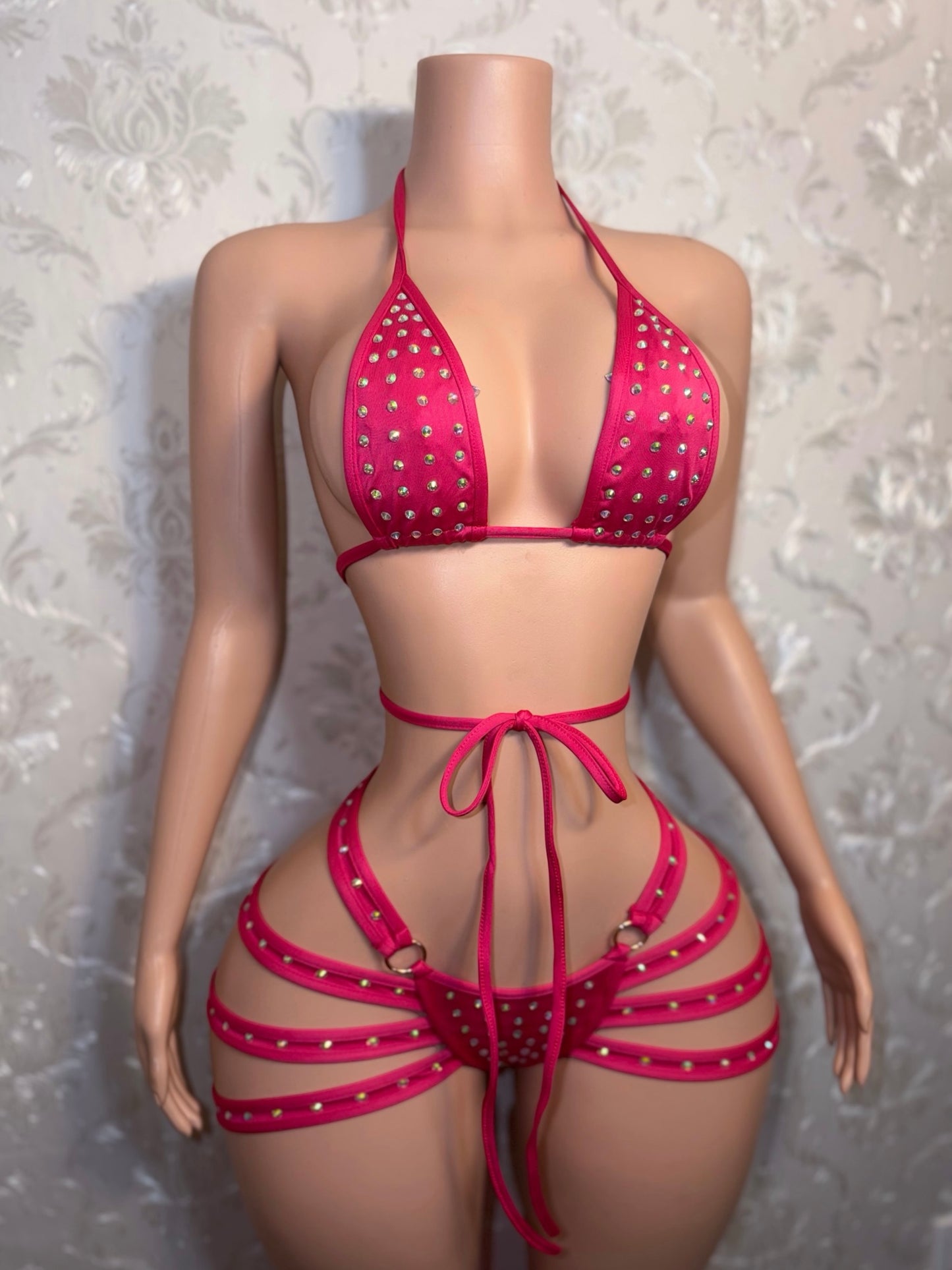 Georgia Peach Booty Cage Shorts Set Fits S-L