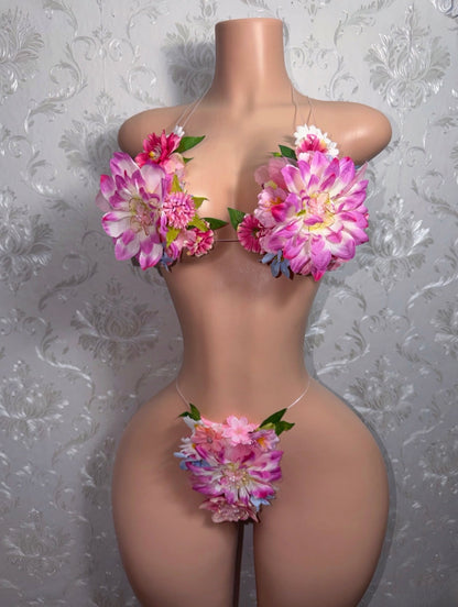 Eden Hyper-Realistic 3D Floral Bikini [Custom 1 of A Kind Remakes Only]
