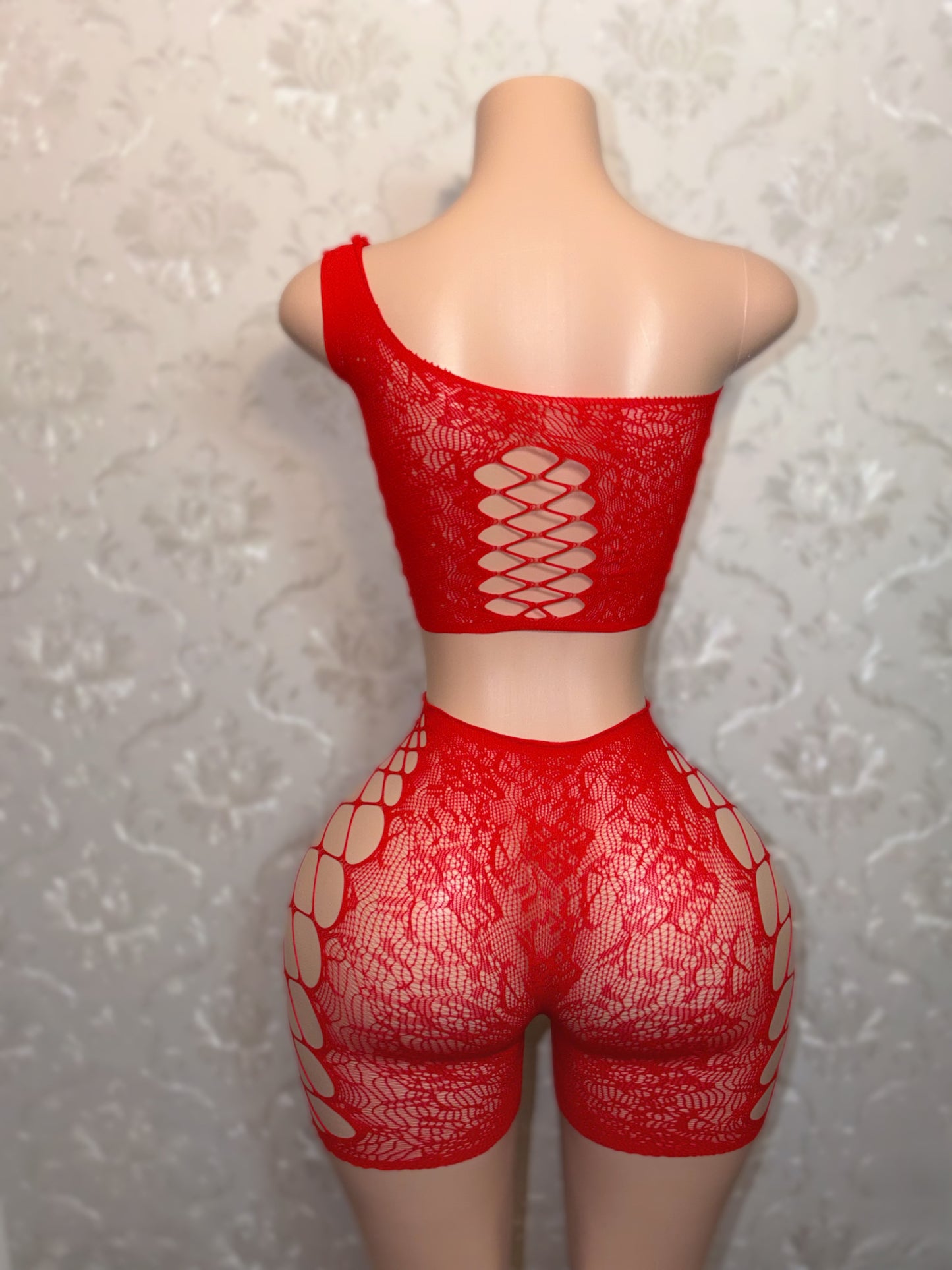 Penelope Fishnet Shorts Set Fits XS-L