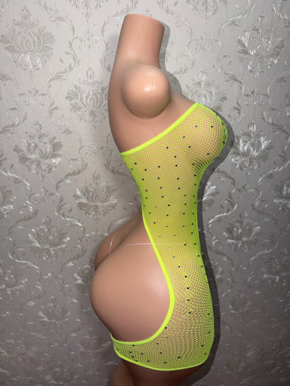 Boss Chick Mesh 2 Piece Romper Set Fits XS-L