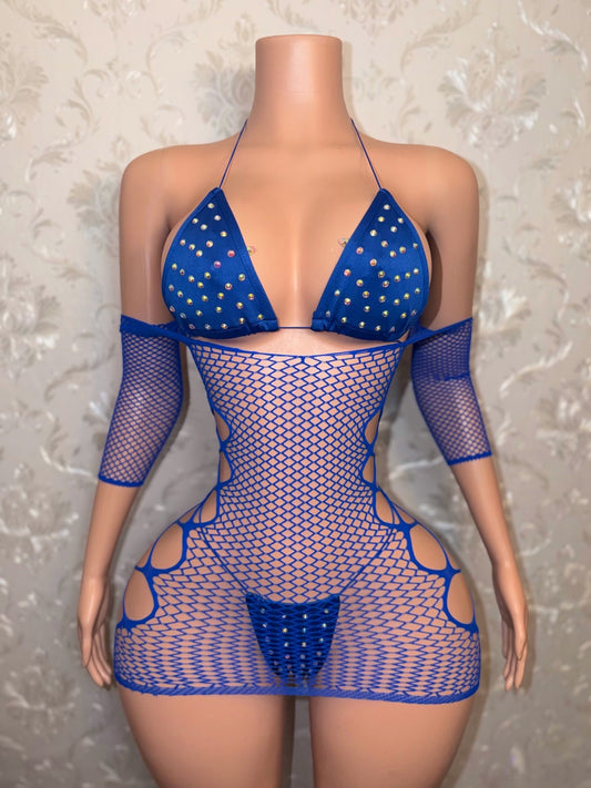 Martina Bikini + Teyana Dress 3 Piece Set Fits XS-L