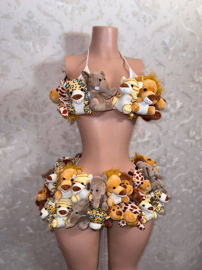 Jungle Princess — Safari Plush 3 Piece Set Fits XS-M