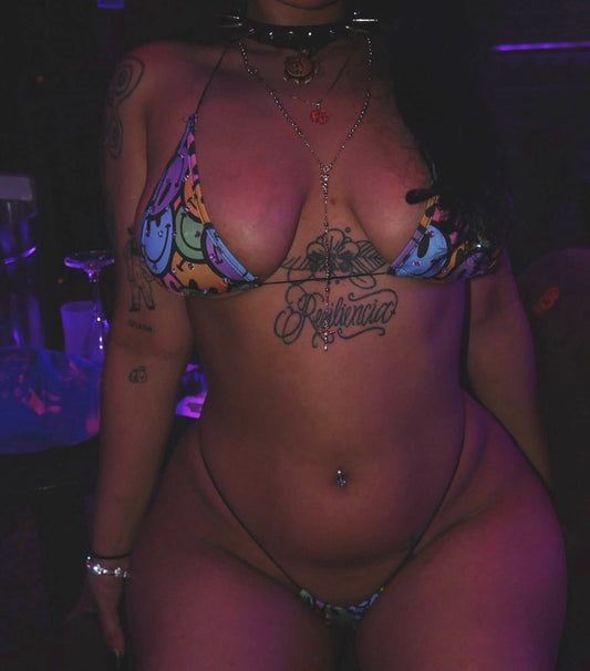 Fruity Pebbles Smiley Face Bikini