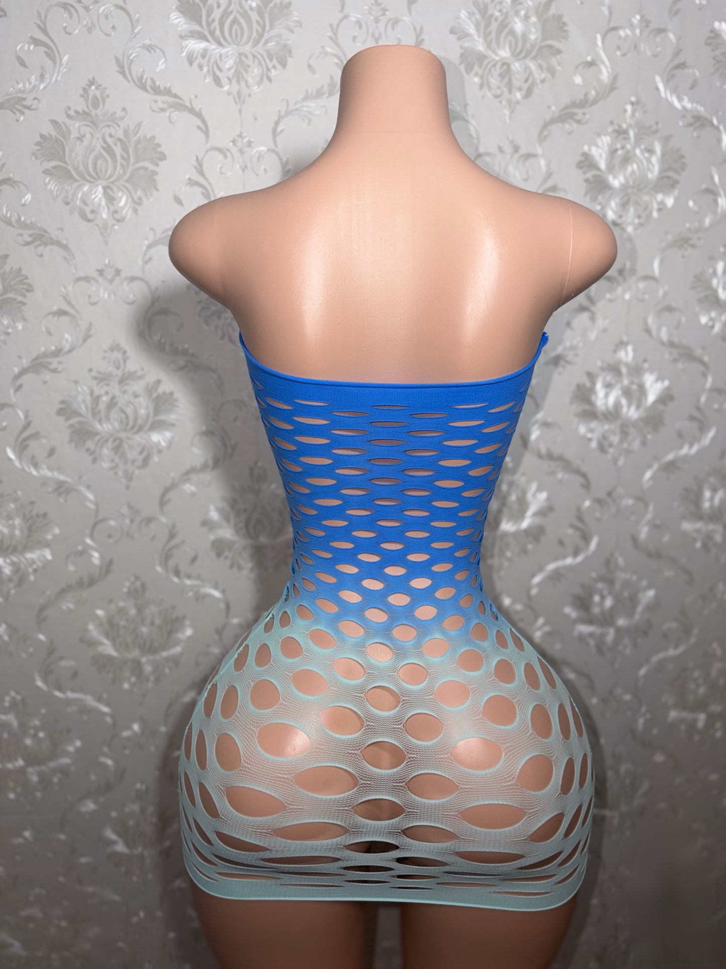 Money Maker Fishnet Dress Fits XS-XL