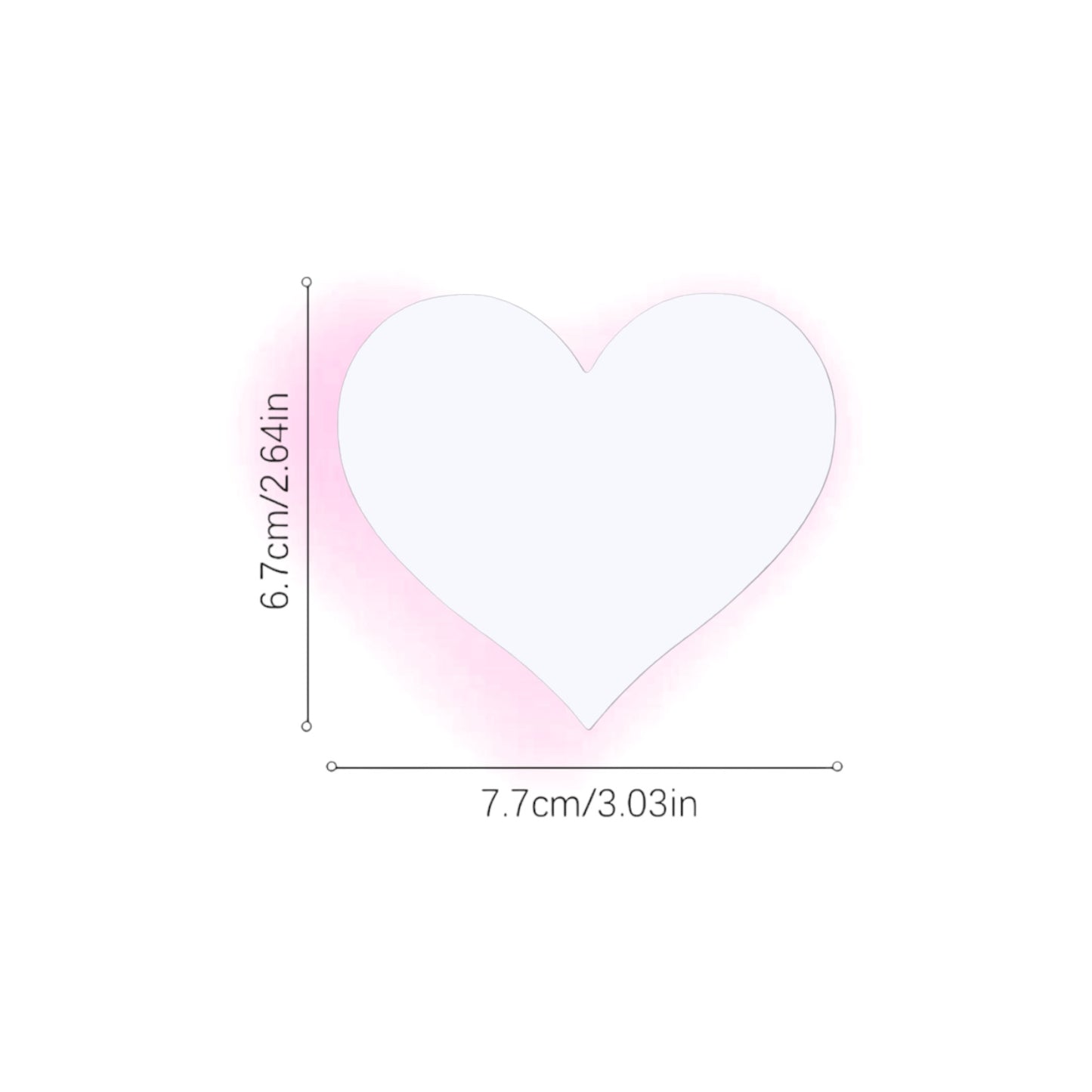 Heart Pasties - Solid Colors 1 Pair