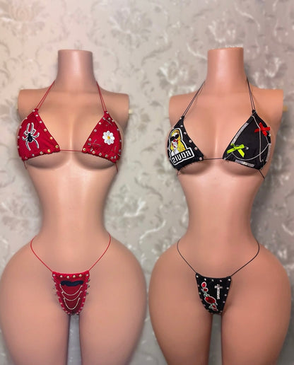 Heavy Metal Black Dominate Tricks Bikini