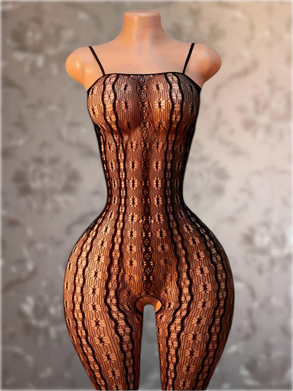 Mandala Lace Fishnet Bodystocking Fits XS-L