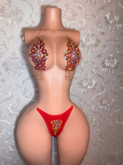 High Priestess — Red & Gold Birthday Set