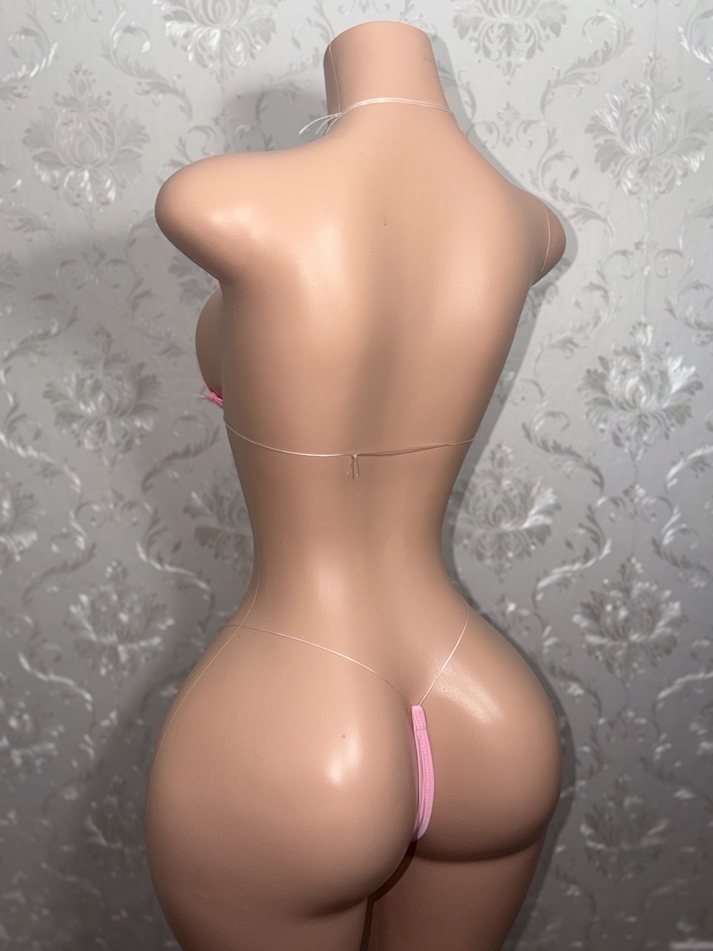 Candy Girl Charm Bikini With Baby Pink Bows