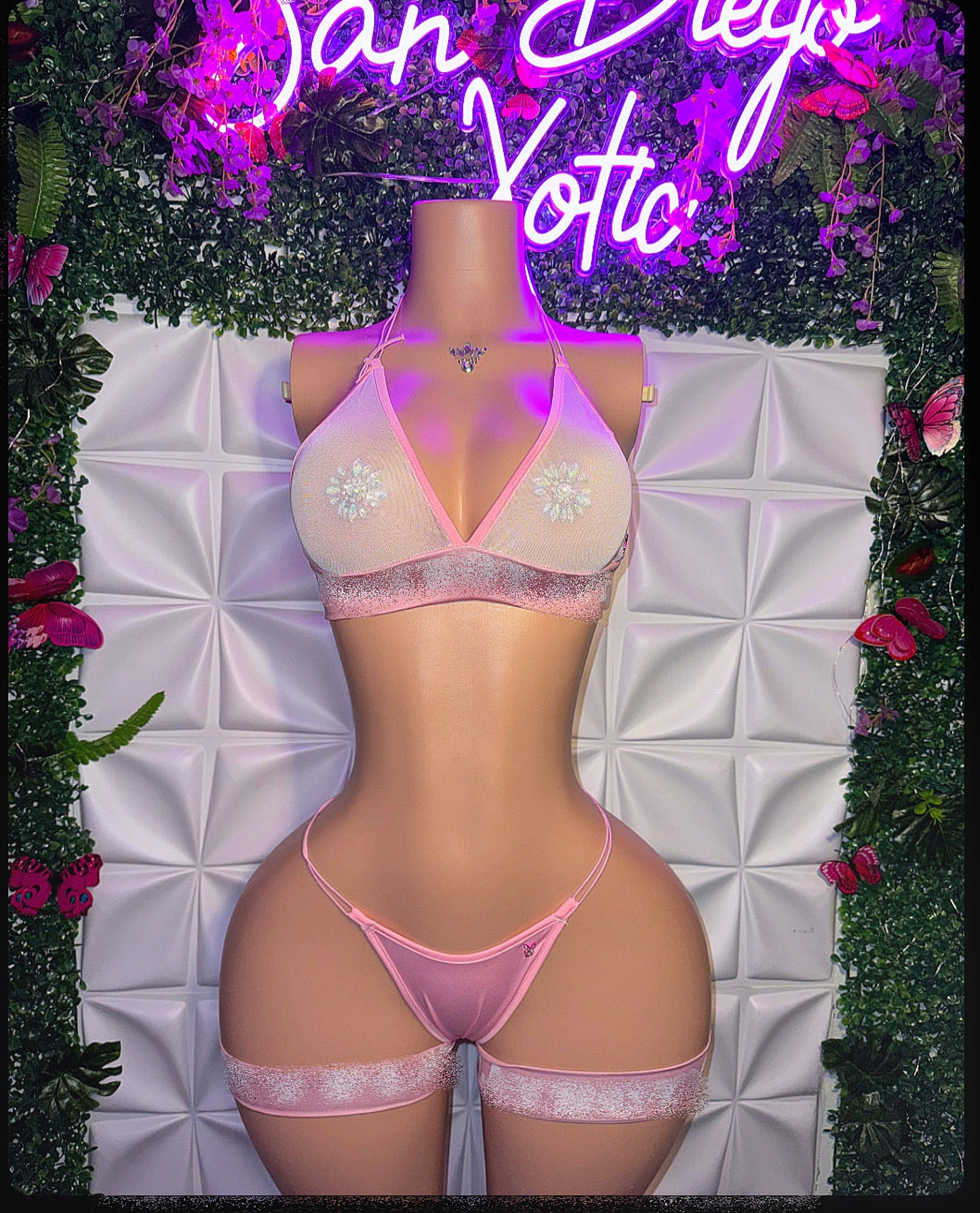 PlayGirl — Bunny Mesh 4 Piece Set (email/dm for more photos)