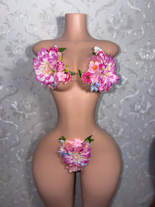 Eden Hyper-Realistic 3D Floral Bikini [Custom 1 of A Kind Remakes Only]