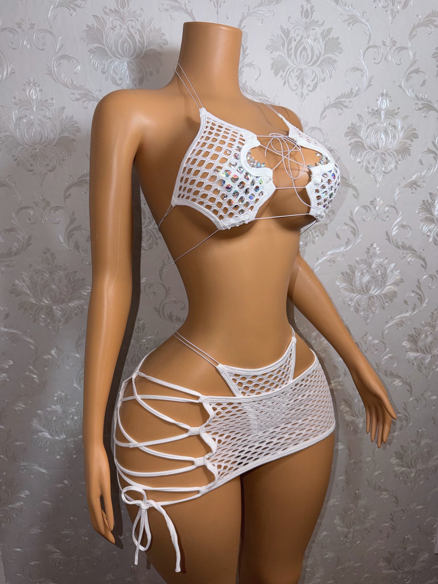 Ravyn Net 3 Piece Skirt Set Fits XS-L